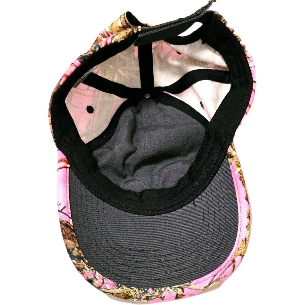 MENARDS PINK CAMO LADIES BASEBALL CAP HAT HUNTING OUTDOOR STRAPBACK LOGO KEYWORD - Picture 4 of 4